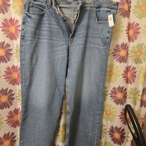 Light Wash Straight Leg Jeans - Old Navy